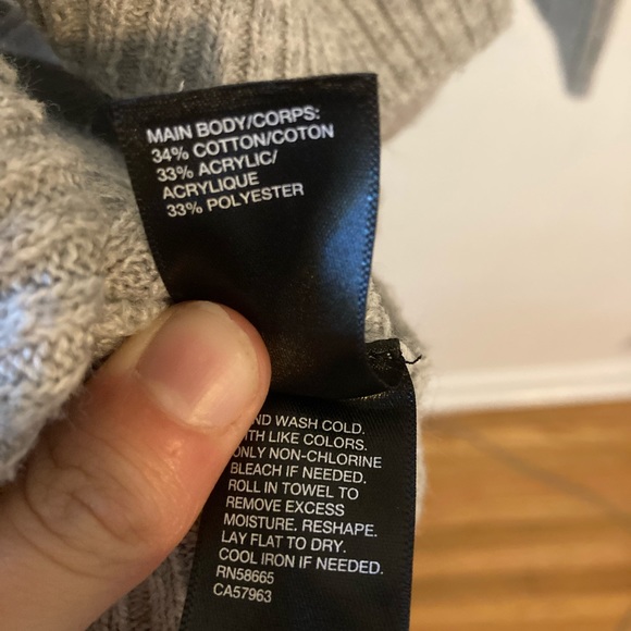 Zella Gray Rib Knit Front Twist yoga Sweater - Picture 8 of 8